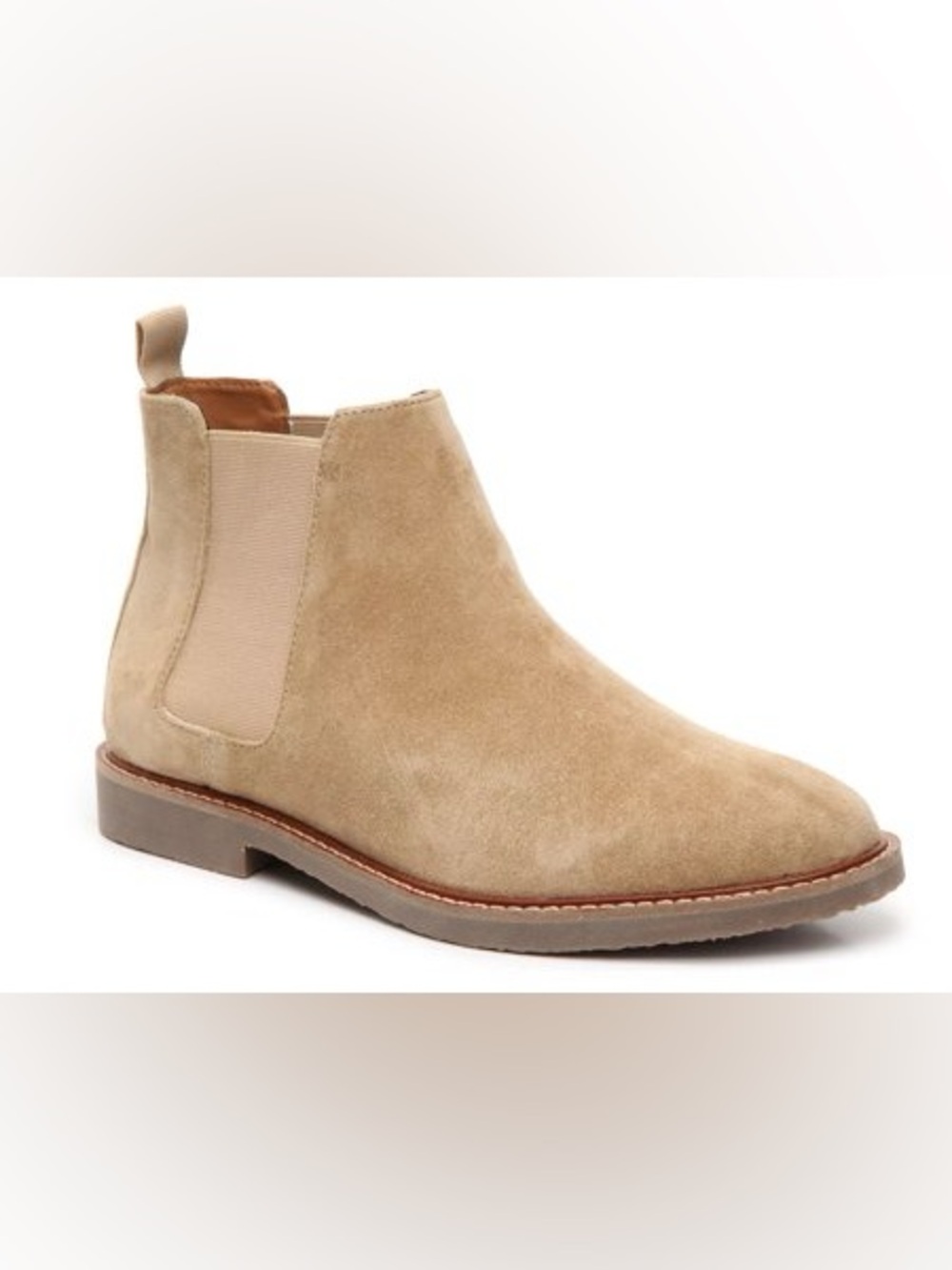 Steve Madden Men’s Highline taupe suede Chelsea boots